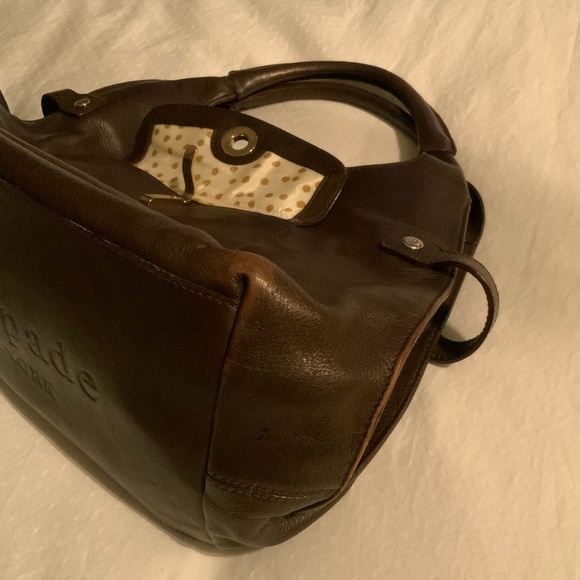KATE SPADE Structured Brown Leather Handbag - Picture 15 of 15